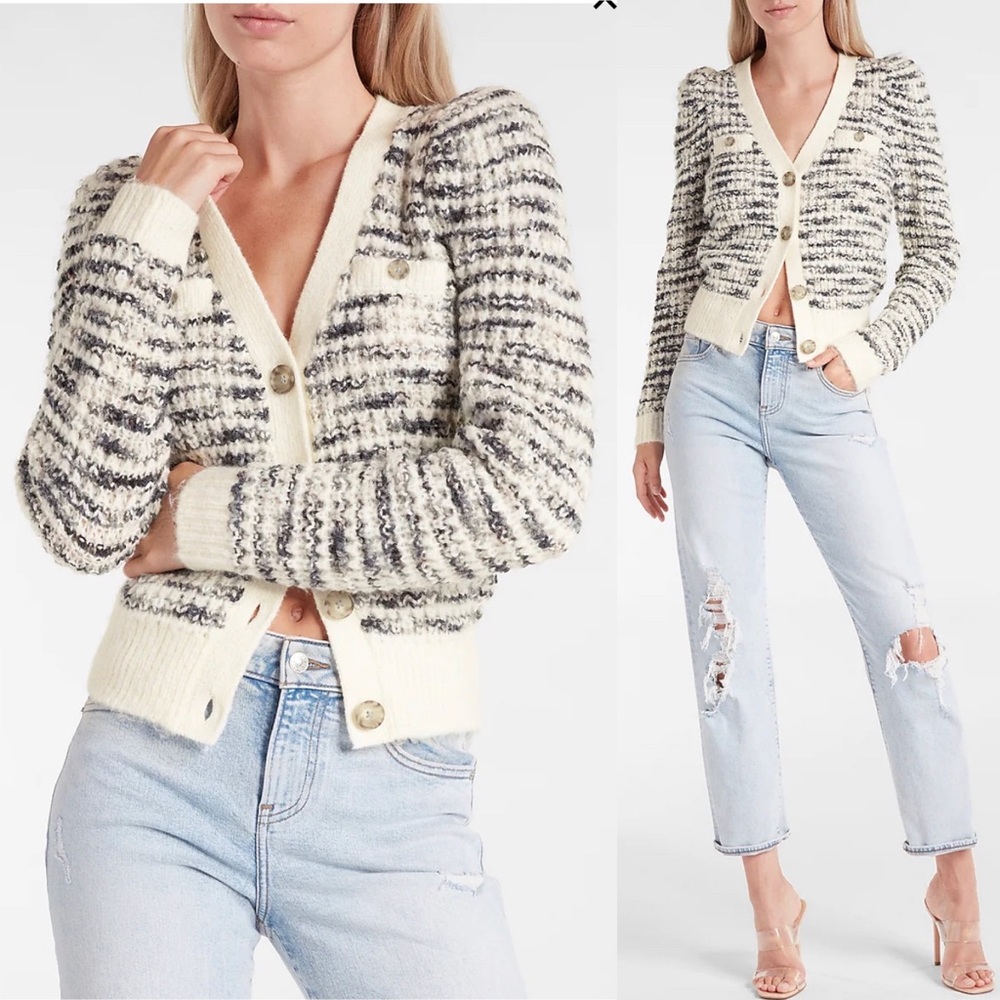 Express Dpace Dye Button Up Cardigan Size XS